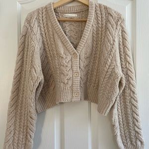 Chunky oak and Fort knit cardigan
